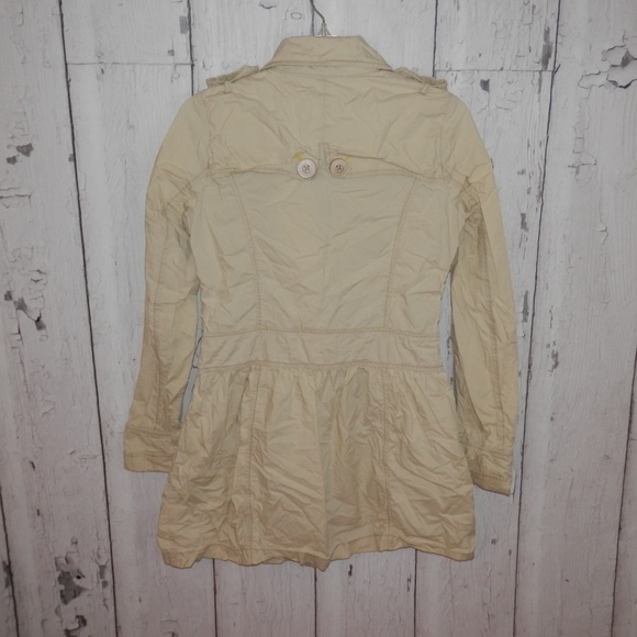 Free People Size 4 Trench Coat Tunic Jacket Shirt - Picture 7 of 8
